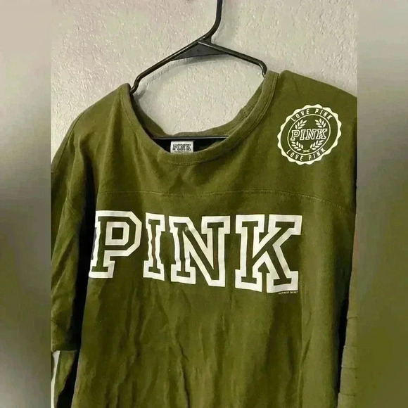 Pink Quarter-sleeve Top Size Small Oversized Baggy Chunky Comfy - Picture 3 of 5